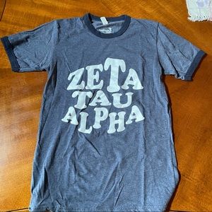 Zeta tau alpha ringer tee